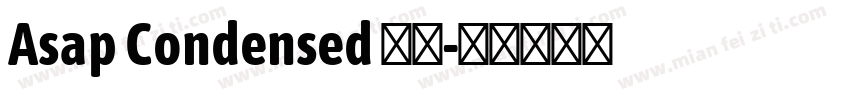 Asap Condensed 粗体字体转换